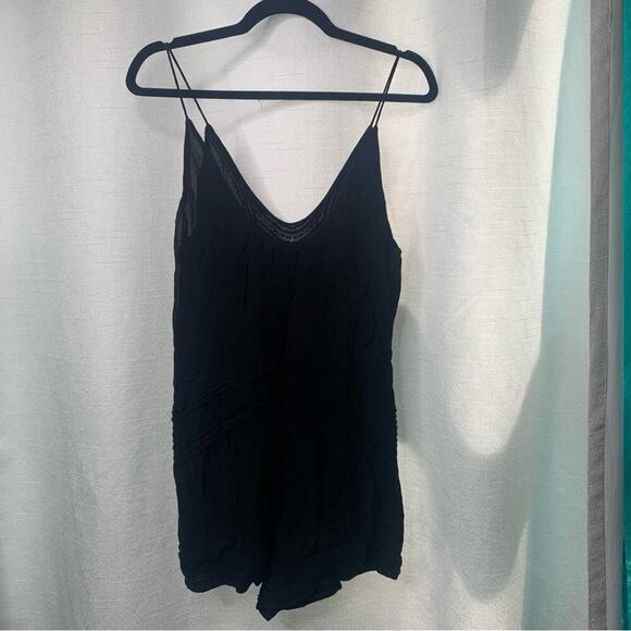 IRO black embroidered apoline playsuit romper size 34 - Picture 5 of 10